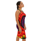 Women's Psychedelic Vibrant Mandala All-Over Print Racer back Dress