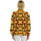 Women's Vibrant African Kente Geometric Pattern All Over Print Baseball Jacket
