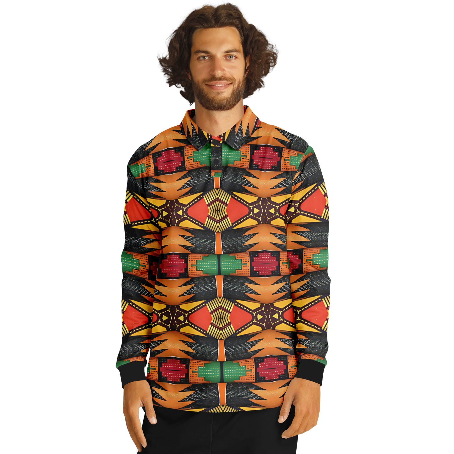 Men’s Long Sleeve Polo Shirt