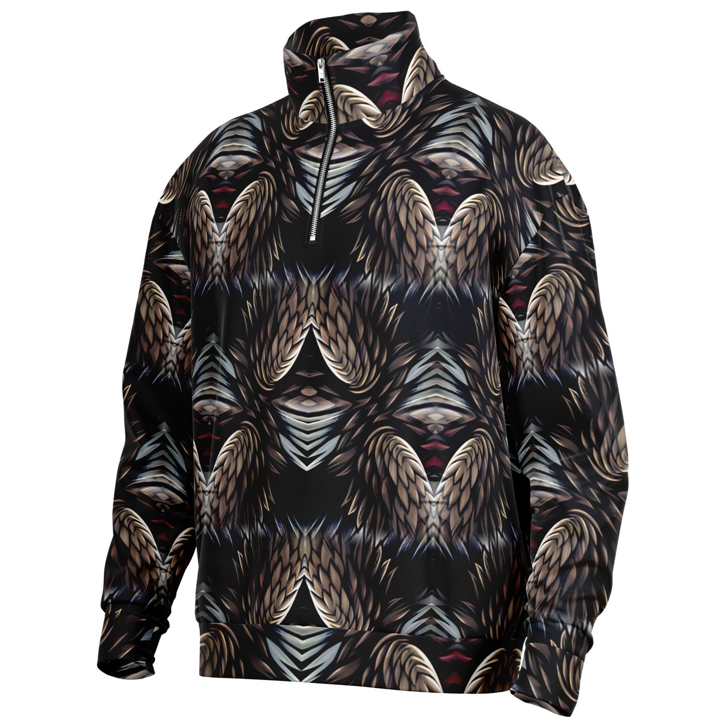 Men's Heavyweight Oversized Quarter Zip Sweatshirt