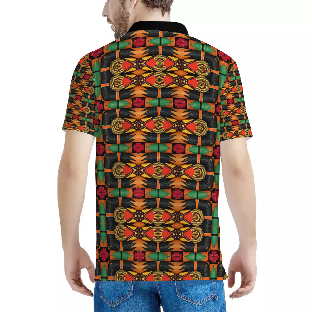 Men's Custom  Black Classic Polo Shirt Tees