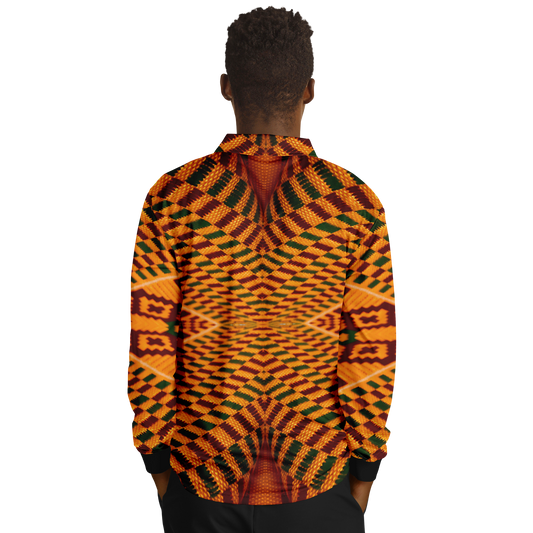 Men’s Premium Polyester Long Sleeve Polo Shirt