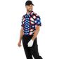 Men's American Flag Pattern All-Over Print Polo Shirt