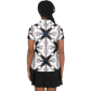 Women's Abstract Symmetry Pattern Polyester Polo Shirt