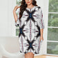 Women's Kaleidoscope Geo Pattern All-Over Print Oversized T- Shirt Loungewear