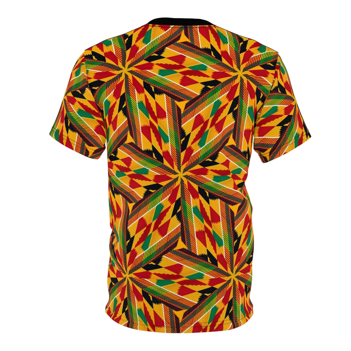 Women's Vibrant African Kente Geometric All-Over Print Shirt