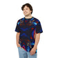 Men's Psychedelic Neon Kaleidoscope All-Over Print Unisex Cut & Sew Tee
