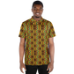 Men's African Kente Geometric Pattern All-Over Print Polo Shirt