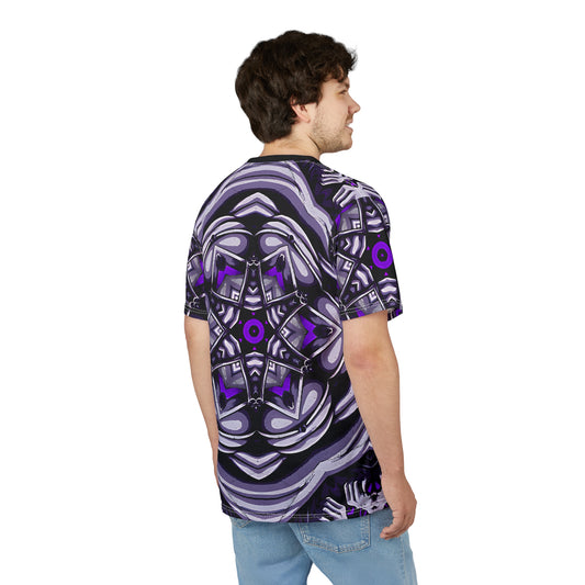 Men's Kaleidoscope Purple Unisex Cut & Sew Tee