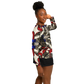 Women's Patriotic Star Kaleidoscope Pattern All-Over Print Long Sleeve Performance Shirt