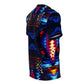 Women's Psychedelic Neon Kaleidoscope All-Over Print Unisex Cut & Sew Tee