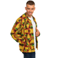 Men's Vibrant African Kente Geometric Pattern All Over Print Baseball Jacket