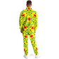 Men's Red Yellow Green Black Stars Track Jacket and Pants