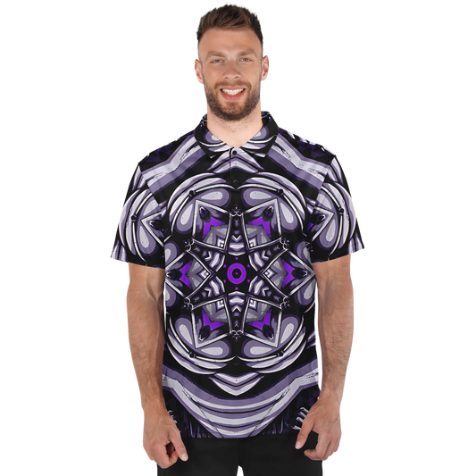 Men's Kaleidoscope Purple Polo Shirt