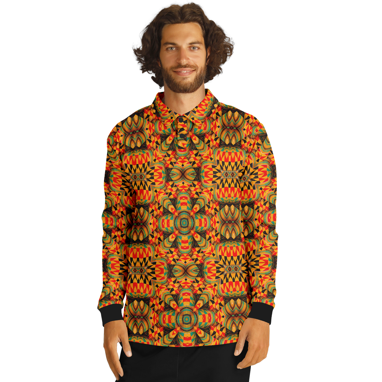 Men’s Long Sleeve Polo Shirt