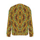 Women’s African Kente Geometric Pattern All-Over Print Crew Neck Sweater