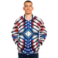 Men's American Flag Pattern All-Over Print Baseball Jacket