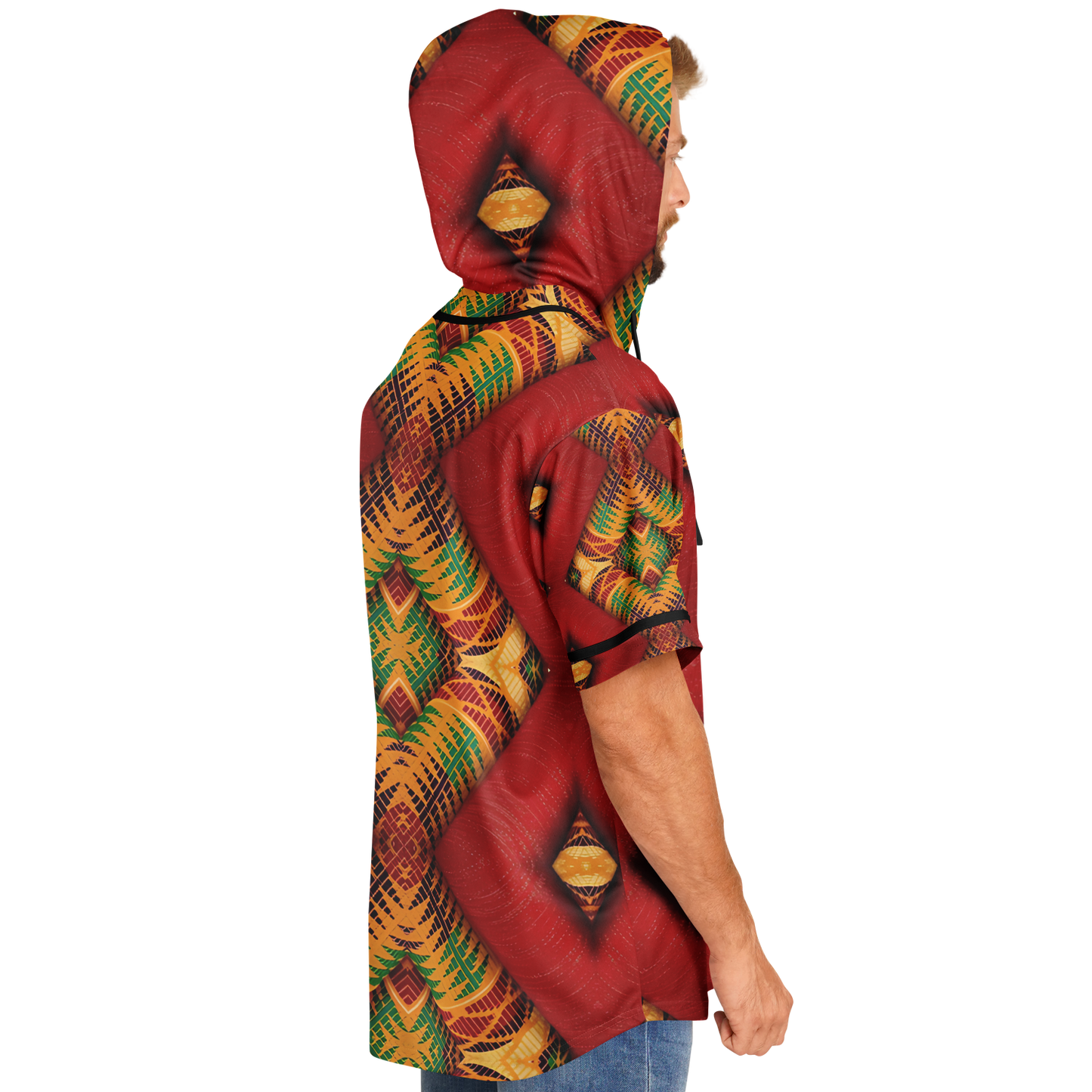 Men's Hooded Baseball Jersey