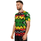 Men's Ghana Flag & Black Star Pattern All-Over Print Soccer Jersey