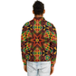 Men's African Kente Geometric Star Pattern All-Over Print Baseball Jacket