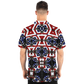 Men's Patriotic Star Kaleidoscope Pattern All-Over Print Polo Shirt
