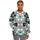 Women's Kaleidoscope Geometric Pattern All Over Print Baseball Jacket