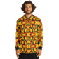Men’s Vibrant Autumn Kaleidoscope Pattern All Over Print Long Sleeve Polo Shirt
