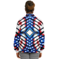 Women's American Flag Pattern All-Over Print Baseball Jacket