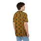 Men's African Kente Geometric Pattern All-Over Print Tee