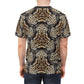 Men's Leopard Mosaic Pattern All-Over Print Unisex Cut & Sew Tee