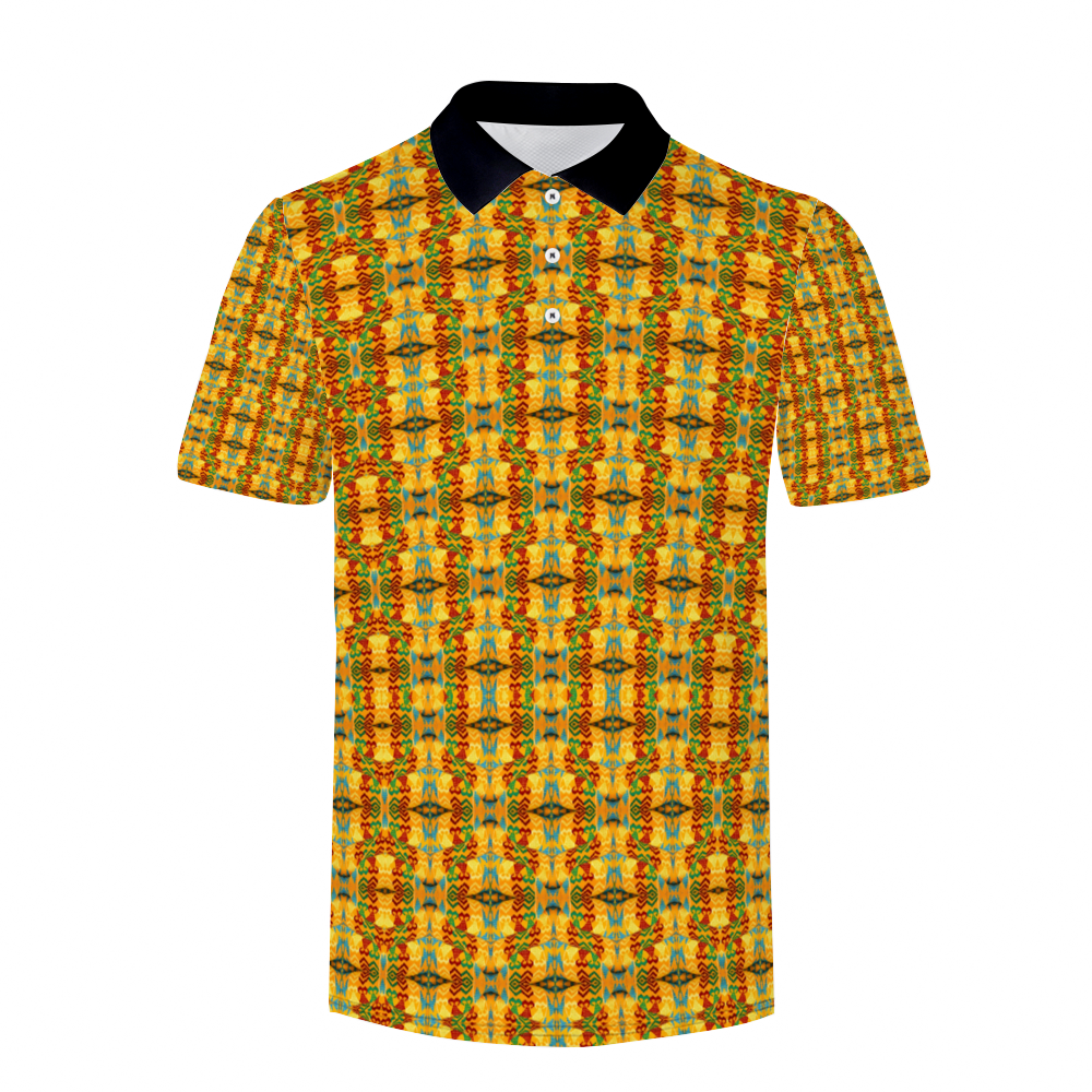 Men's Custom  Black Classic Polo Shirt Tees