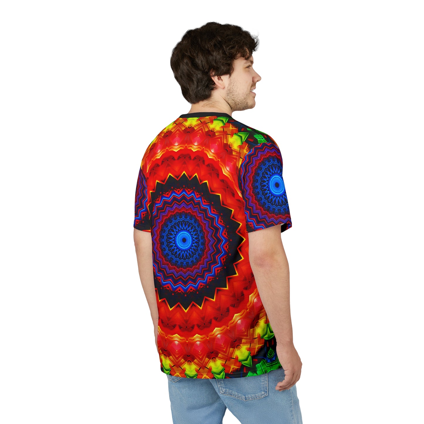 Men's Psychedelic Mandala All-Over Print Tee