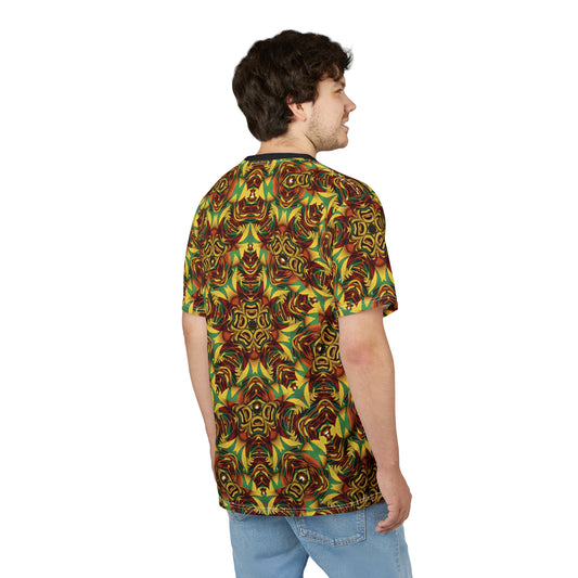 Men's Vibrant Geometric Unisex Cut & Sew Tee