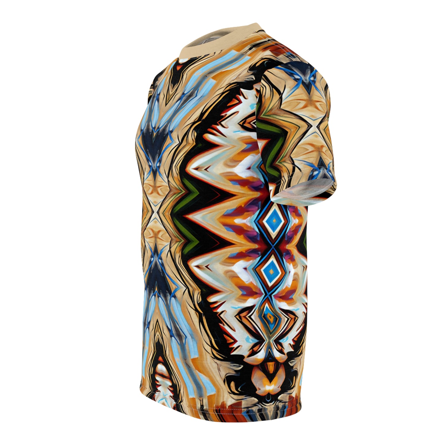 Women's Abstract Tribal Kaleidoscope All-Over Print Unisex Cut & Sew Tee