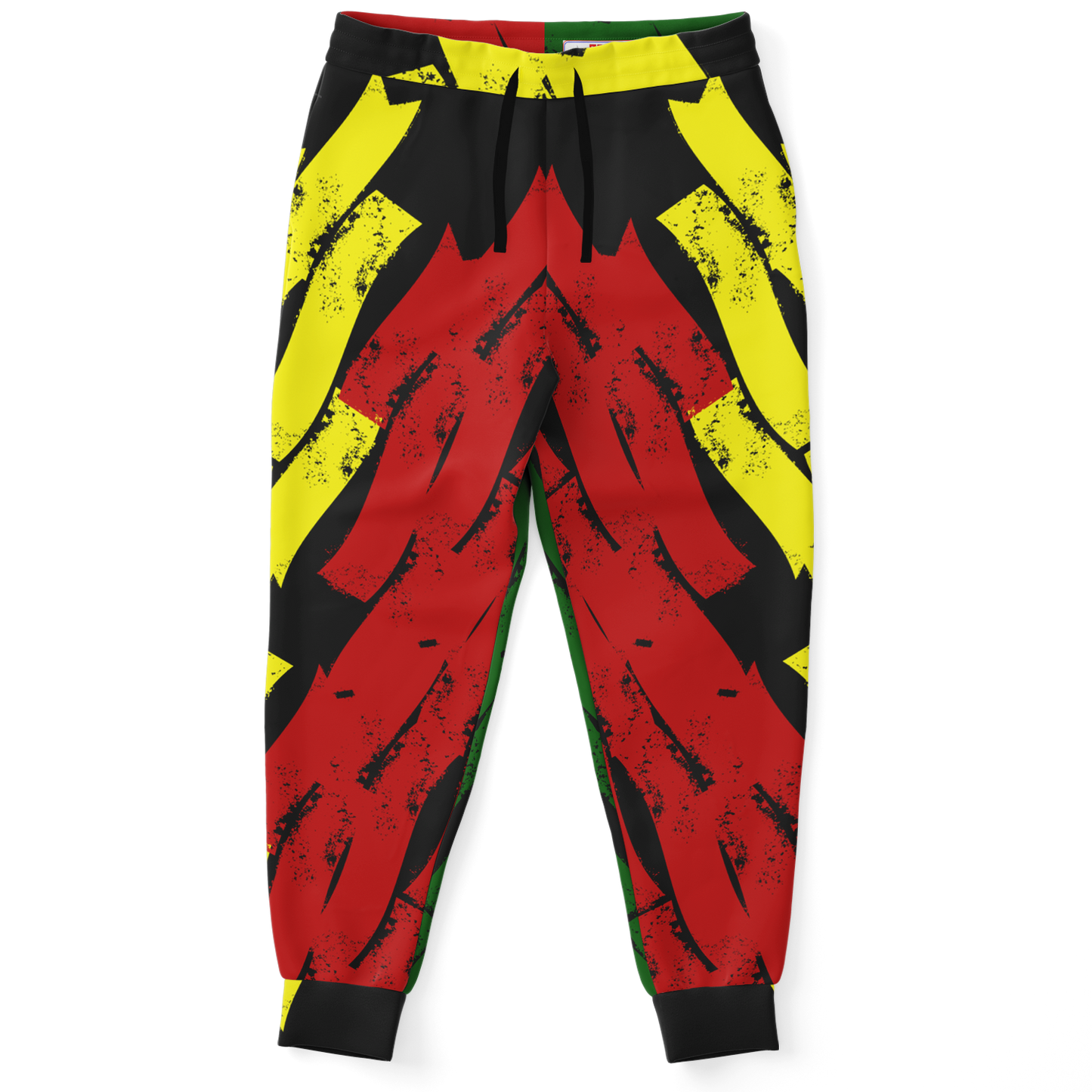 Women's Ghana Flag & Black Star Pattern All-Over Print Athletic Jogger
