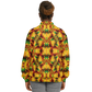 Women's Vibrant African Kente Geometric Pattern All Over Print Baseball Jacket