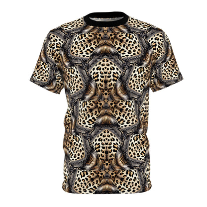 Men's Leopard Mosaic Pattern All-Over Print Unisex Cut & Sew Tee