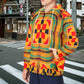 Men's Vibrant African Kente-Inspired Pattern All-Over Print Men's Fleece Full-Zip Hoodie