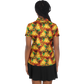 Women's Vibrant Autumn Kaleidoscope Polyester Polo Shirt