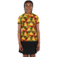 Women's Vibrant Autumn Kaleidoscope Polyester Polo Shirt