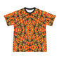 Men's Vibrant Kente Kaleidoscope Geo Pattern All Over Print Ribbed Collar T-Shirt