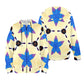 Women's Blue Floral Kaleidoscope Pattern All-Over Print Women's Fleece Full-Zip Hoodie (Model H60)