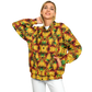 Women's Vibrant African Kente Geometric Pattern All Over Print Baseball Jacket