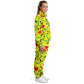 Women's Red Yellow Green Black Stars Track Jacket and Pants