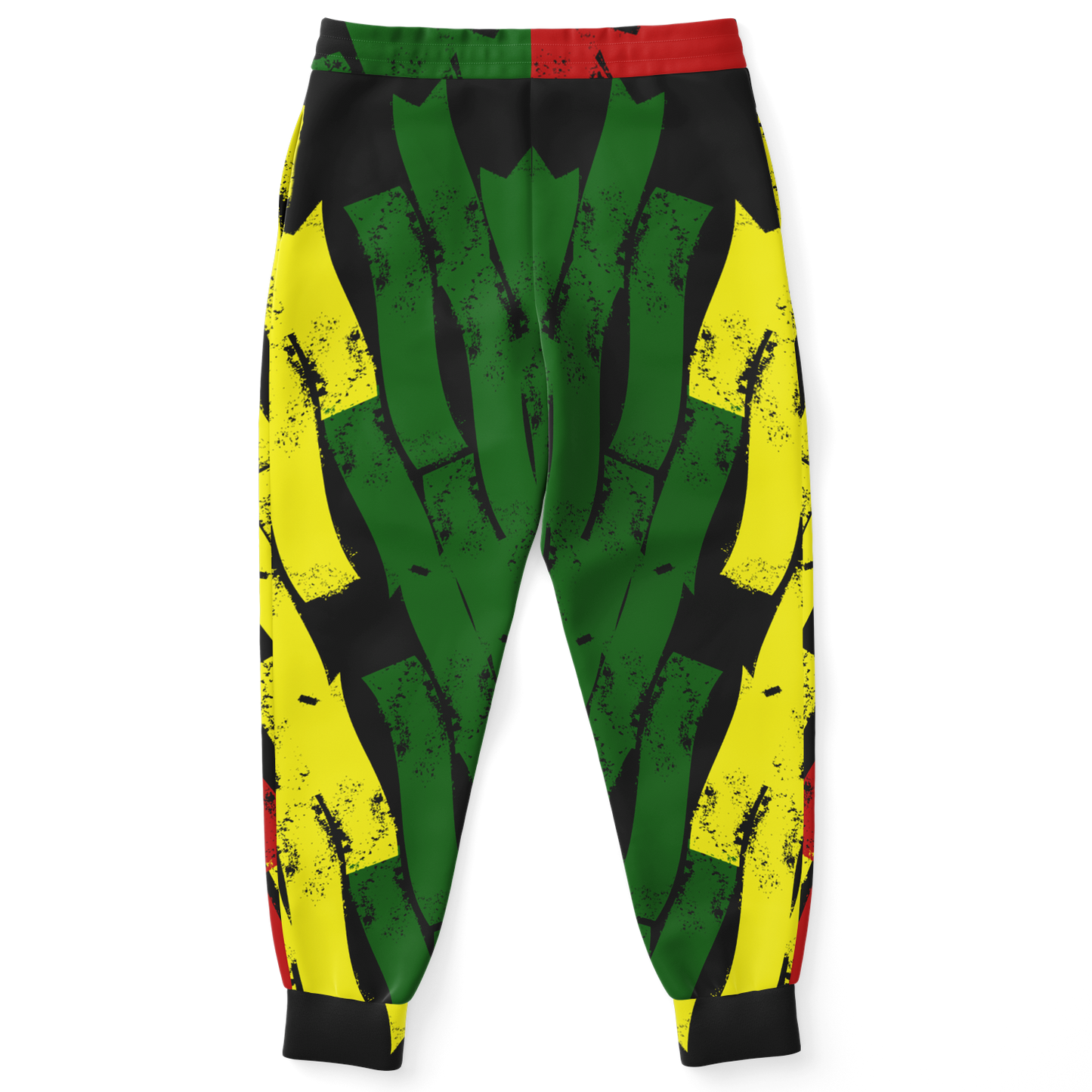 Women's Ghana Flag & Black Star Pattern All-Over Print Athletic Jogger