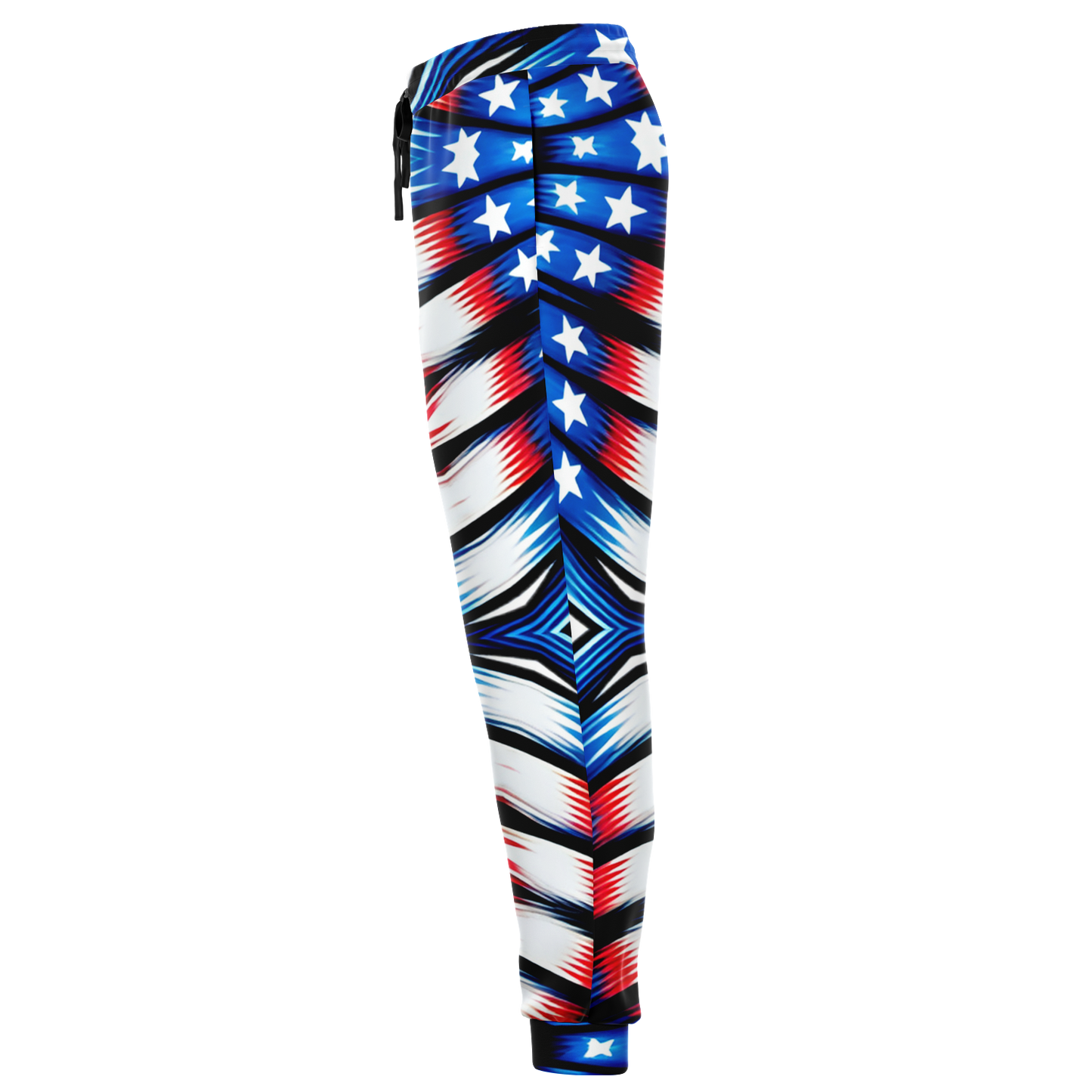 Men's American Flag Pattern All-Over Print Athletic Jogger