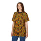 Women's Bold African Kente Inspired Pattern All-Over Print Tee