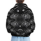 Men's Black & White Geometric Pattern All-Over Print Men's All Over Print Hoodie