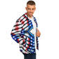 Men's American Flag Pattern All-Over Print Baseball Jacket