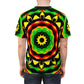 Men's Psychedelic Bold Reggae Colors All Over Print Tee